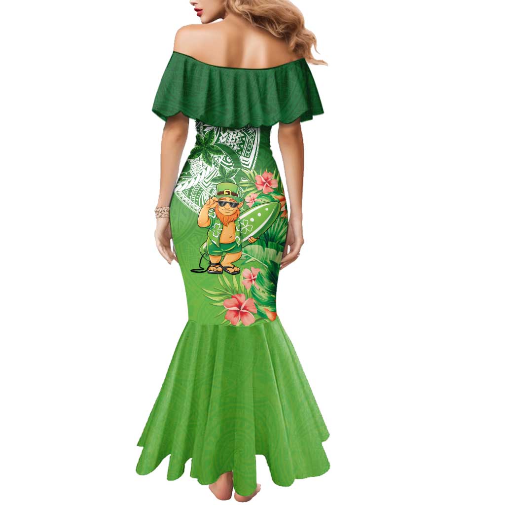 Aloha Hawaii St Patrick's Day Family Matching Mermaid Dress and Hawaiian Shirt Polynesian Style LT05 - Polynesian Pride