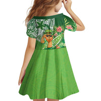 Aloha Hawaii St Patrick's Day Family Matching Off Shoulder Maxi Dress and Hawaiian Shirt Polynesian Style LT05 - Polynesian Pride