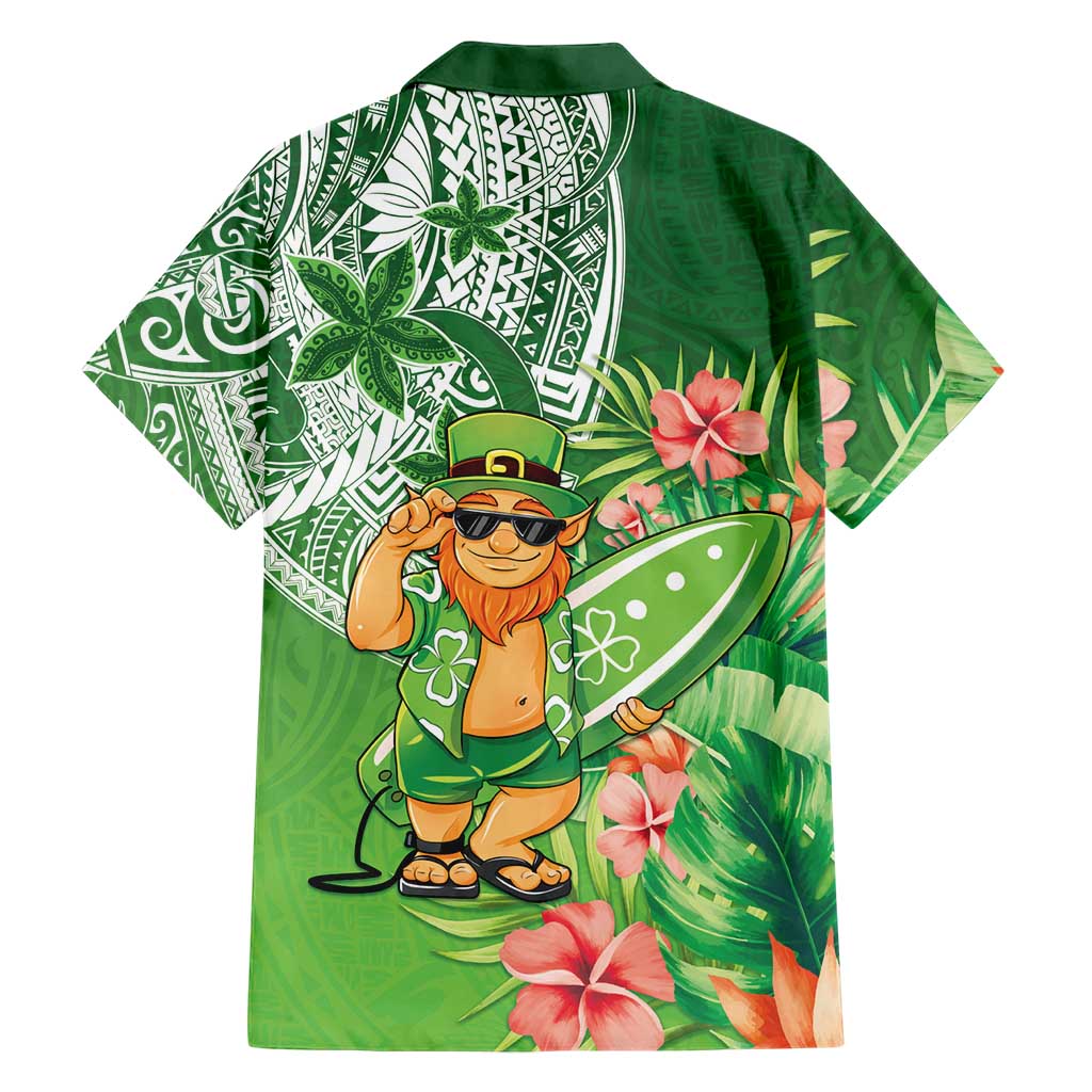 Aloha Hawaii St Patrick's Day Family Matching Off Shoulder Maxi Dress and Hawaiian Shirt Polynesian Style LT05 - Polynesian Pride