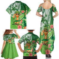Aloha Hawaii St Patrick's Day Family Matching Summer Maxi Dress and Hawaiian Shirt Polynesian Style LT05 - Polynesian Pride