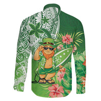 Aloha Hawaii St Patrick's Day Family Matching Tank Maxi Dress and Hawaiian Shirt Polynesian Style LT05 - Polynesian Pride