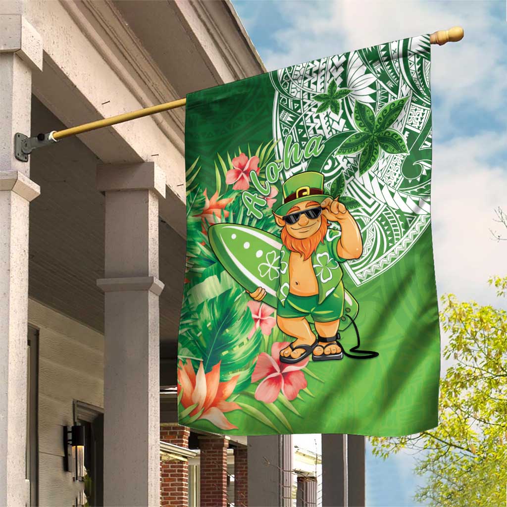 Aloha Hawaii St Patrick's Day Garden Flag Polynesian Style LT05 House Flag Green - Polynesian Pride