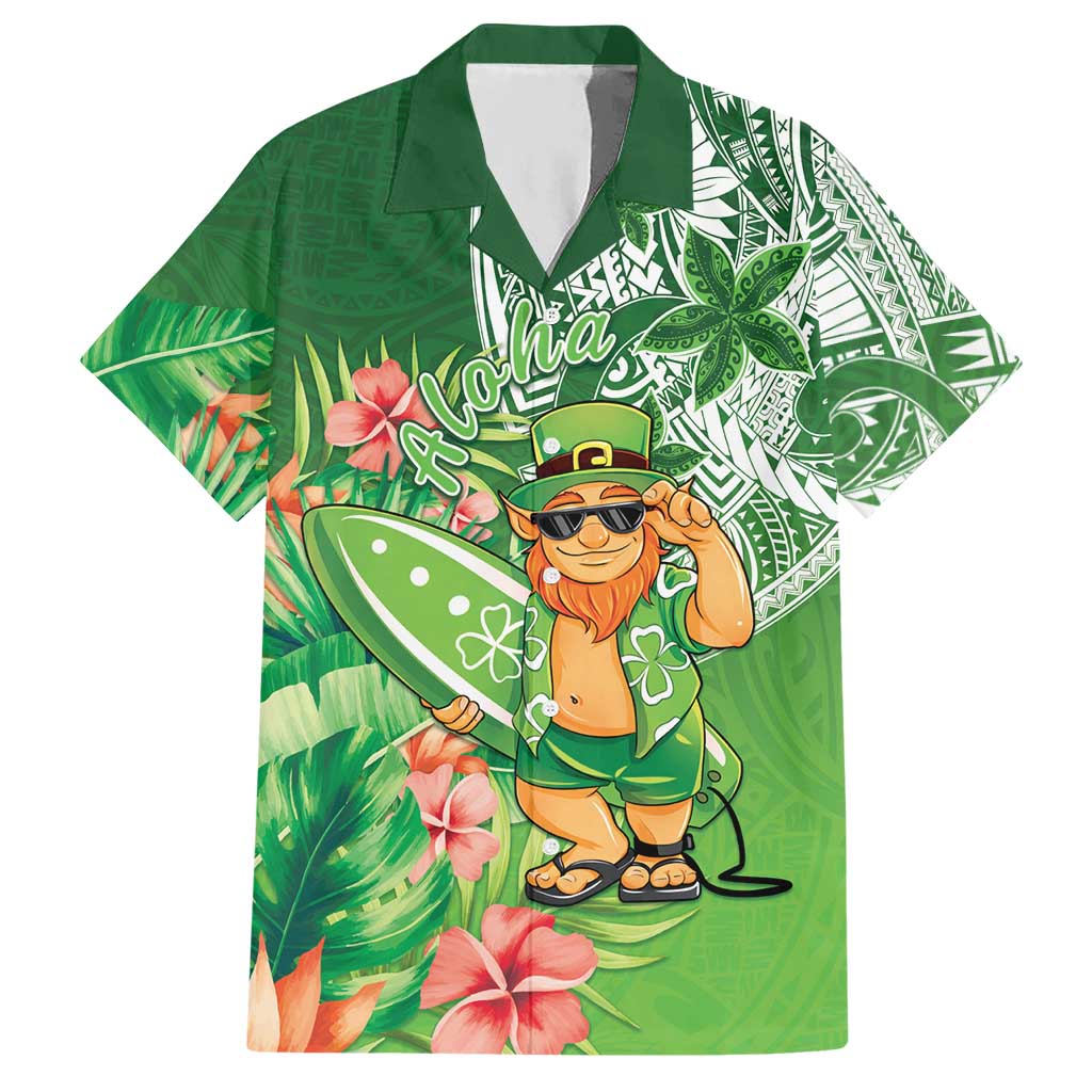 Aloha Hawaii St Patrick's Day Hawaiian Shirt Polynesian Style LT05 Green - Polynesian Pride