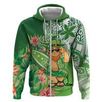 Aloha Hawaii St Patrick's Day Hoodie Polynesian Style