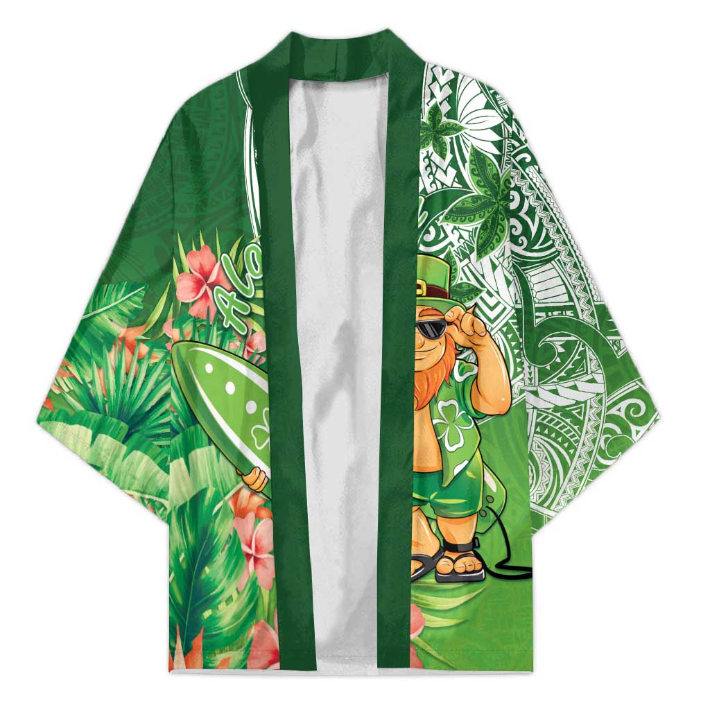 Aloha Hawaii St Patrick's Day Kimono Polynesian Style