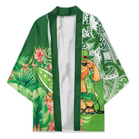 Aloha Hawaii St Patrick's Day Kimono Polynesian Style