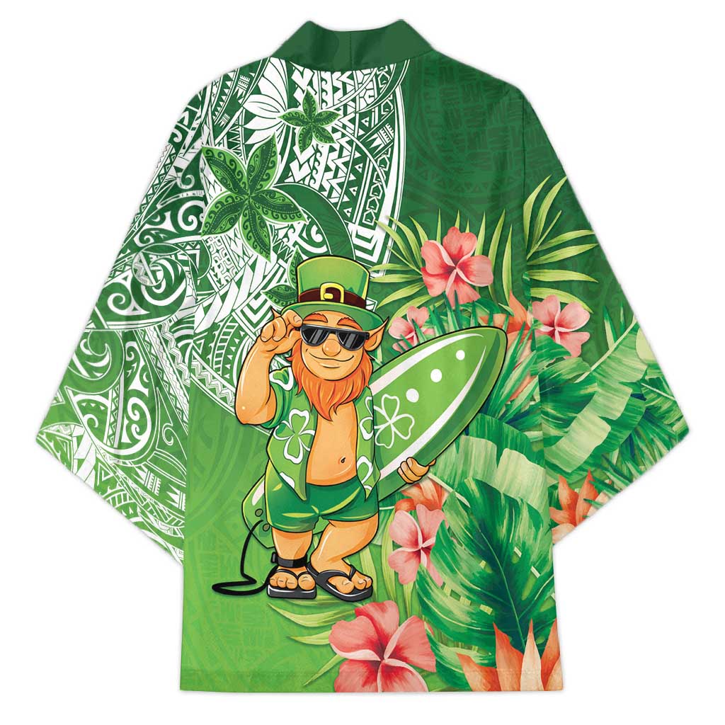 Aloha Hawaii St Patrick's Day Kimono Polynesian Style