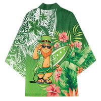 Aloha Hawaii St Patrick's Day Kimono Polynesian Style