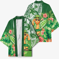 Aloha Hawaii St Patrick's Day Kimono Polynesian Style