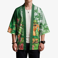 Aloha Hawaii St Patrick's Day Kimono Polynesian Style