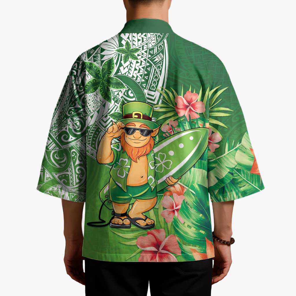 Aloha Hawaii St Patrick's Day Kimono Polynesian Style