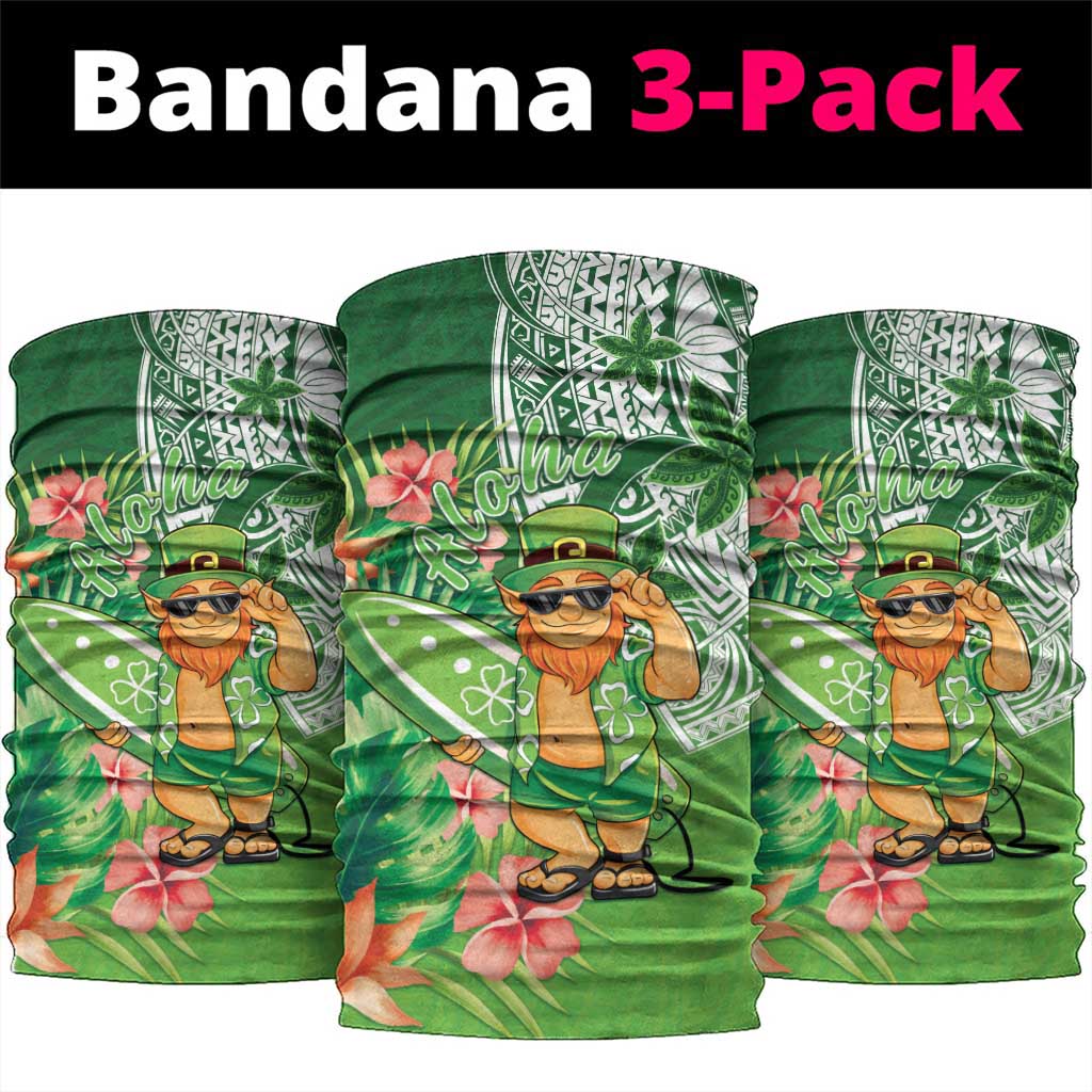 Aloha Hawaii St Patrick's Day Neck Gaiter Polynesian Style LT05 package One Size: 25*50cm Green - Polynesian Pride