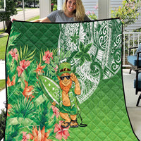 Aloha Hawaii St Patrick's Day Quilt Polynesian Style LT05 Green - Polynesian Pride