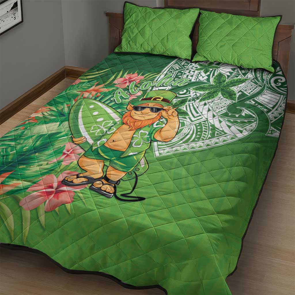 Aloha Hawaii St Patrick's Day Quilt Bed Set Polynesian Style LT05 - Polynesian Pride