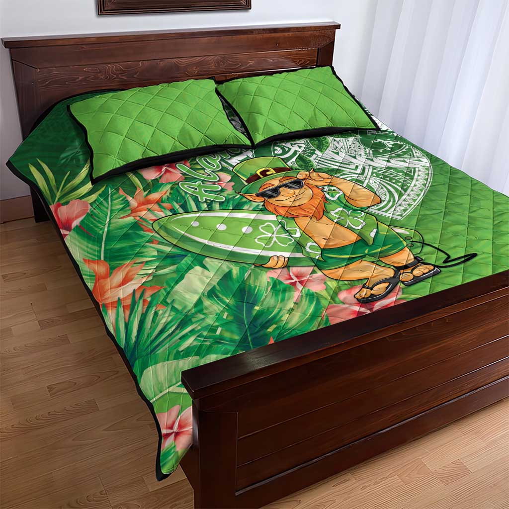 Aloha Hawaii St Patrick's Day Quilt Bed Set Polynesian Style LT05 - Polynesian Pride