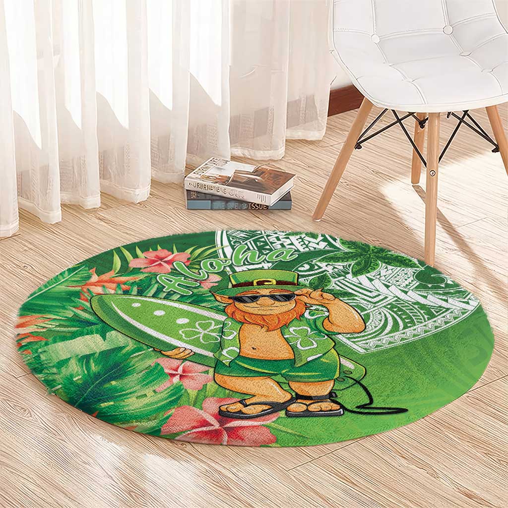 Aloha Hawaii St Patrick's Day Round Carpet Polynesian Style LT05 - Polynesian Pride