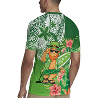 Aloha Hawaii St Patrick's Day Rugby Jersey Polynesian Style