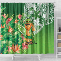 Aloha Hawaii St Patrick's Day Shower Curtain Polynesian Style