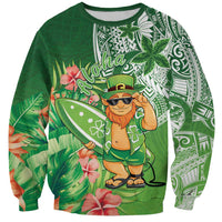 Aloha Hawaii St Patrick's Day Sweatshirt Polynesian Style