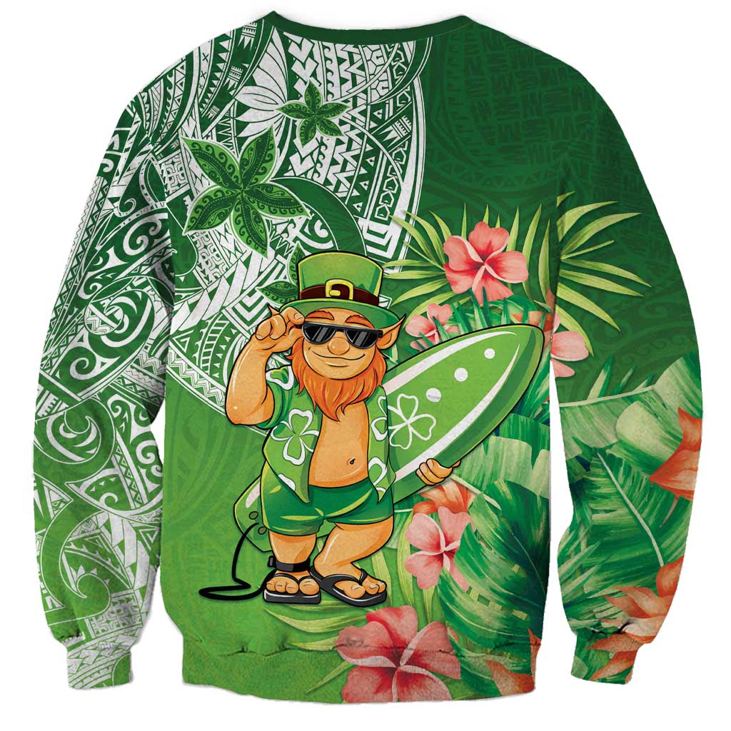 Aloha Hawaii St Patrick's Day Sweatshirt Polynesian Style