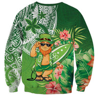 Aloha Hawaii St Patrick's Day Sweatshirt Polynesian Style