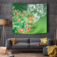 Aloha Hawaii St Patrick's Day Tapestry Polynesian Style LT05 Green - Polynesian Pride