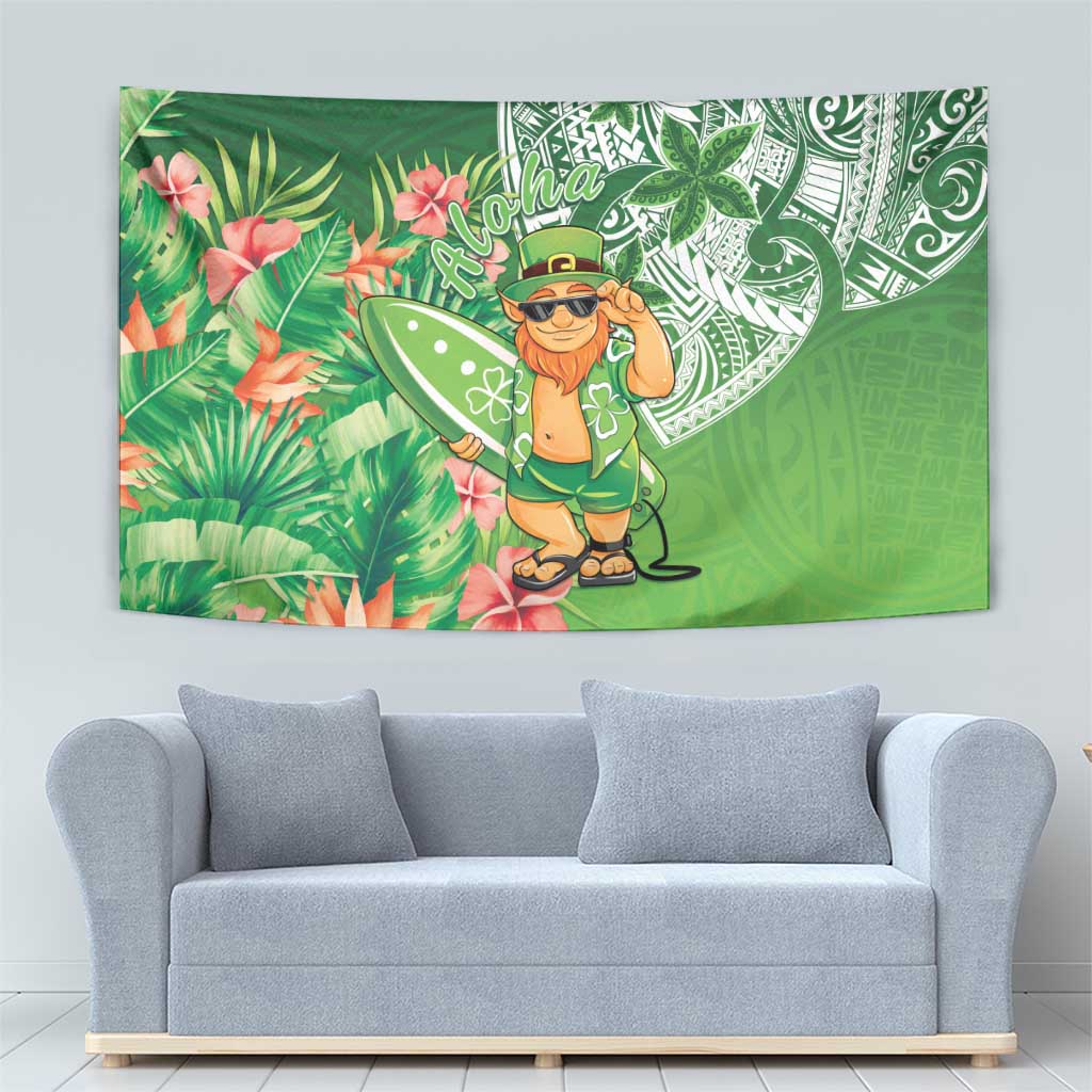 Aloha Hawaii St Patrick's Day Tapestry Polynesian Style LT05 - Polynesian Pride