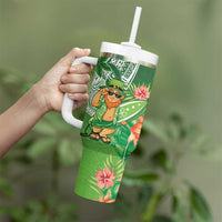 Aloha Hawaii St Patrick's Day Tumbler With Handle Polynesian Style LT05 - Polynesian Pride
