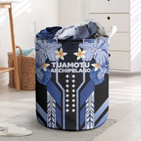French Polynesia Tuamotu Archipelago Laundry Basket Polynesian Pattern Unique Style LT05 Navy - Polynesian Pride