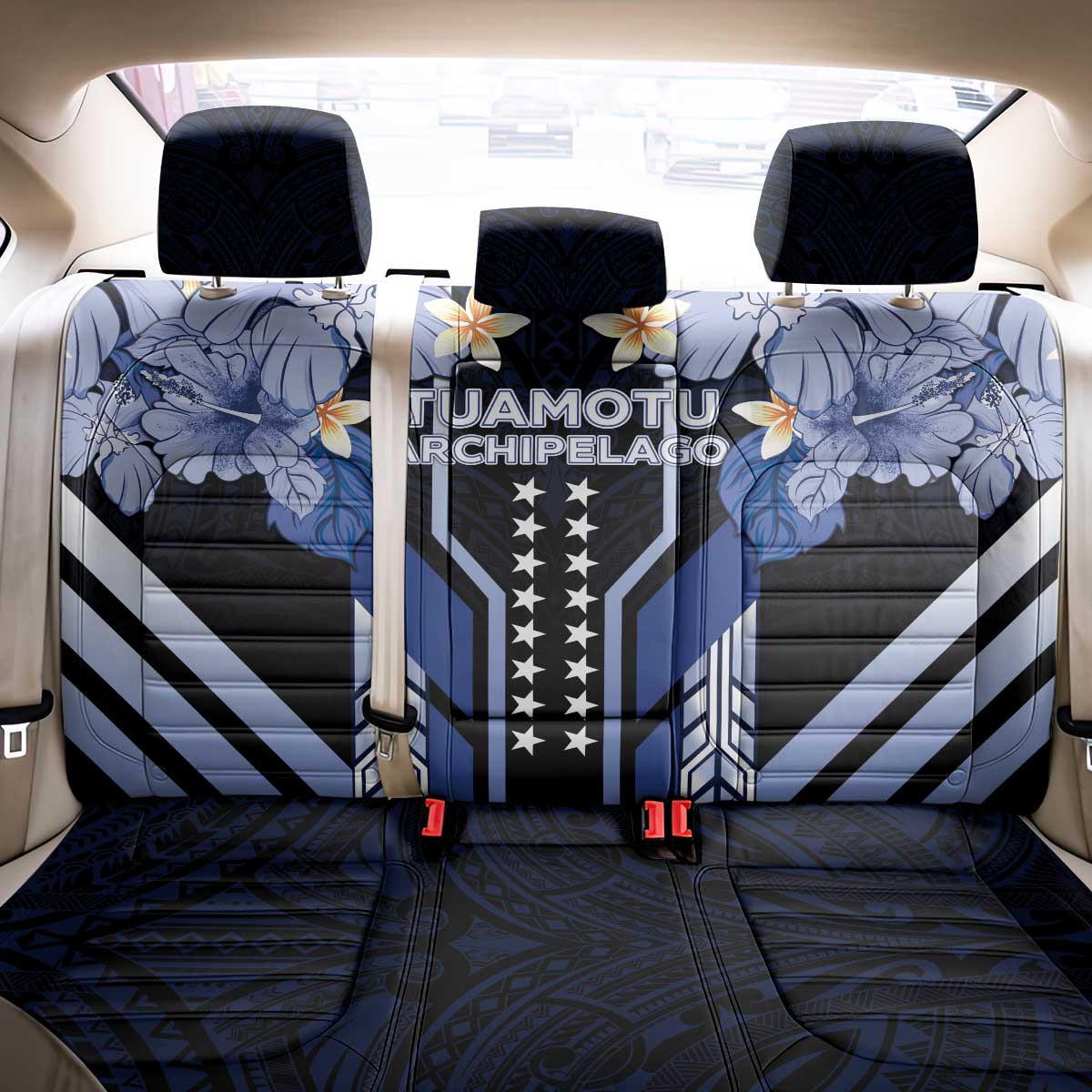 French Polynesia Tuamotu Archipelago Back Car Seat Cover Polynesian Pattern Unique Style LT05 - Polynesian Pride