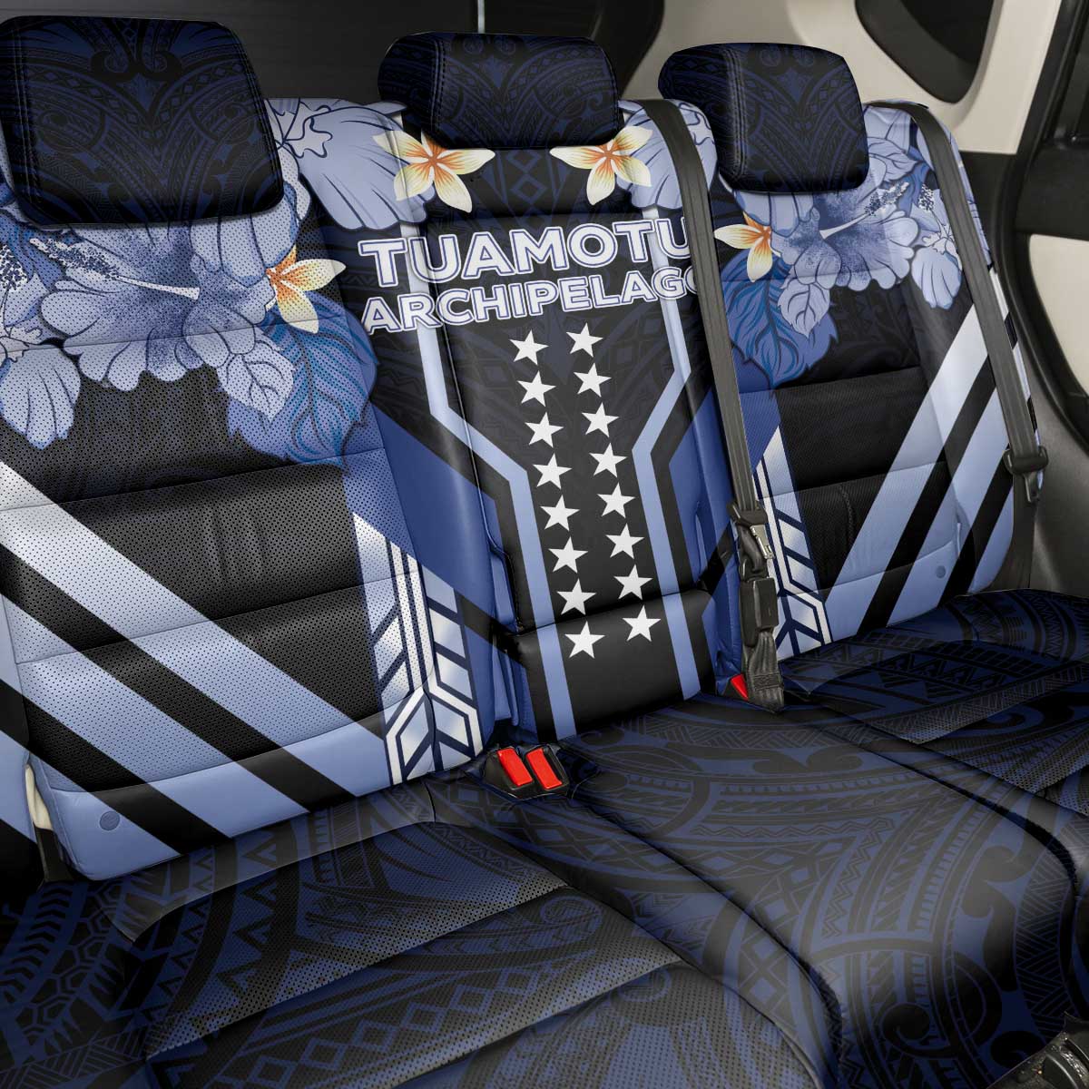 French Polynesia Tuamotu Archipelago Back Car Seat Cover Polynesian Pattern Unique Style LT05 - Polynesian Pride
