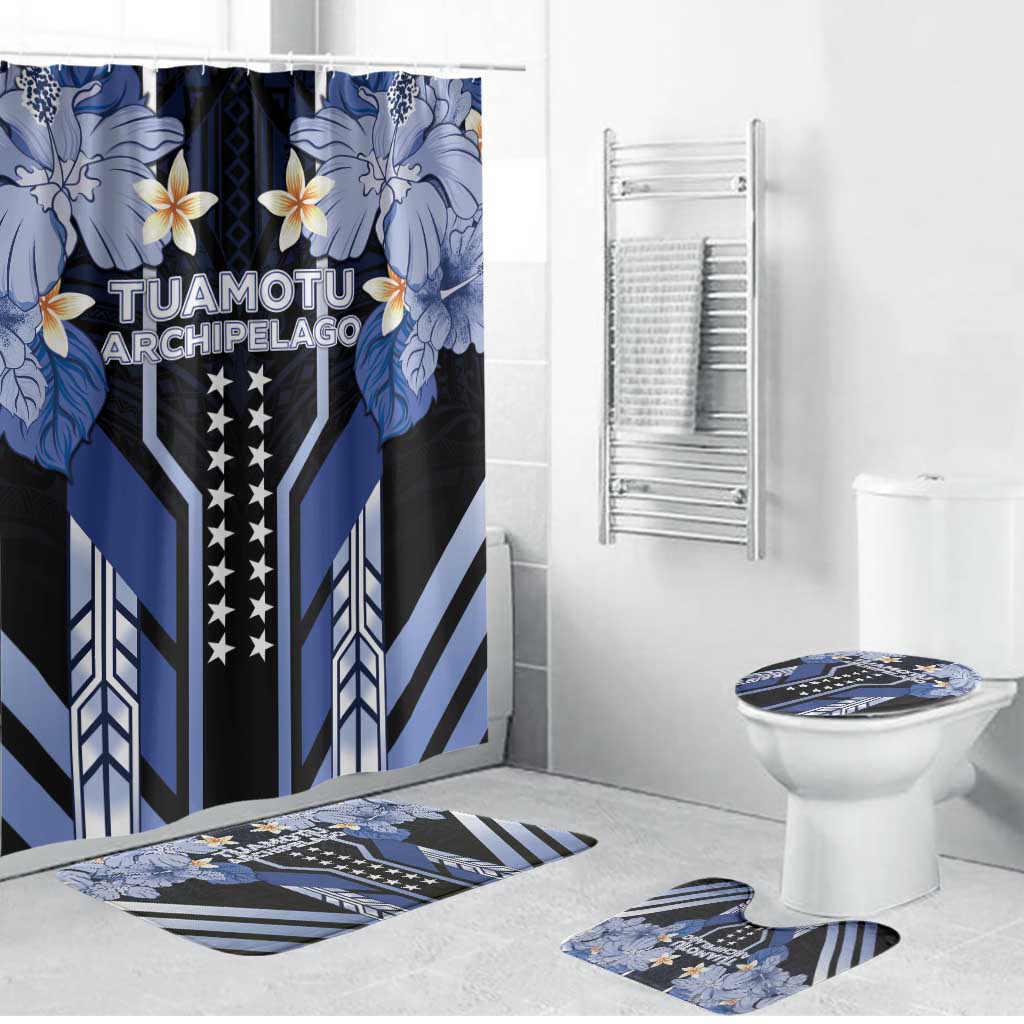 French Polynesia Tuamotu Archipelago Bathroom Set Polynesian Pattern Unique Style LT05 Bathroom Set (4 pcs) Navy - Polynesian Pride