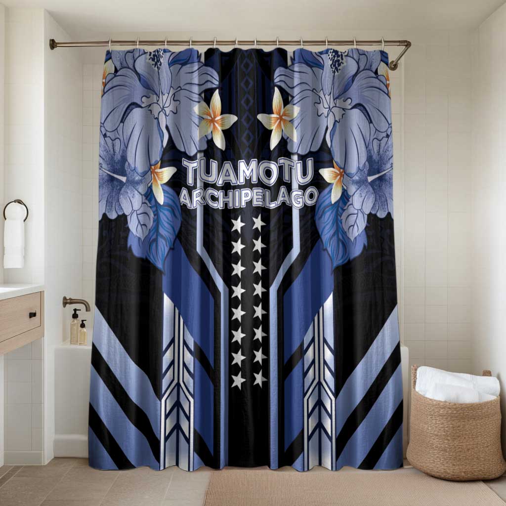 French Polynesia Tuamotu Archipelago Bathroom Set Polynesian Pattern Unique Style LT05 Shower Curtain Only Navy - Polynesian Pride