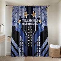 French Polynesia Tuamotu Archipelago Bathroom Set Polynesian Pattern Unique Style LT05 Shower Curtain Only Navy - Polynesian Pride