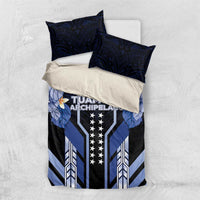 French Polynesia Tuamotu Archipelago Bedding Set Polynesian Pattern Unique Style LT05 US Twin 172cm x 218cm Navy - Polynesian Pride