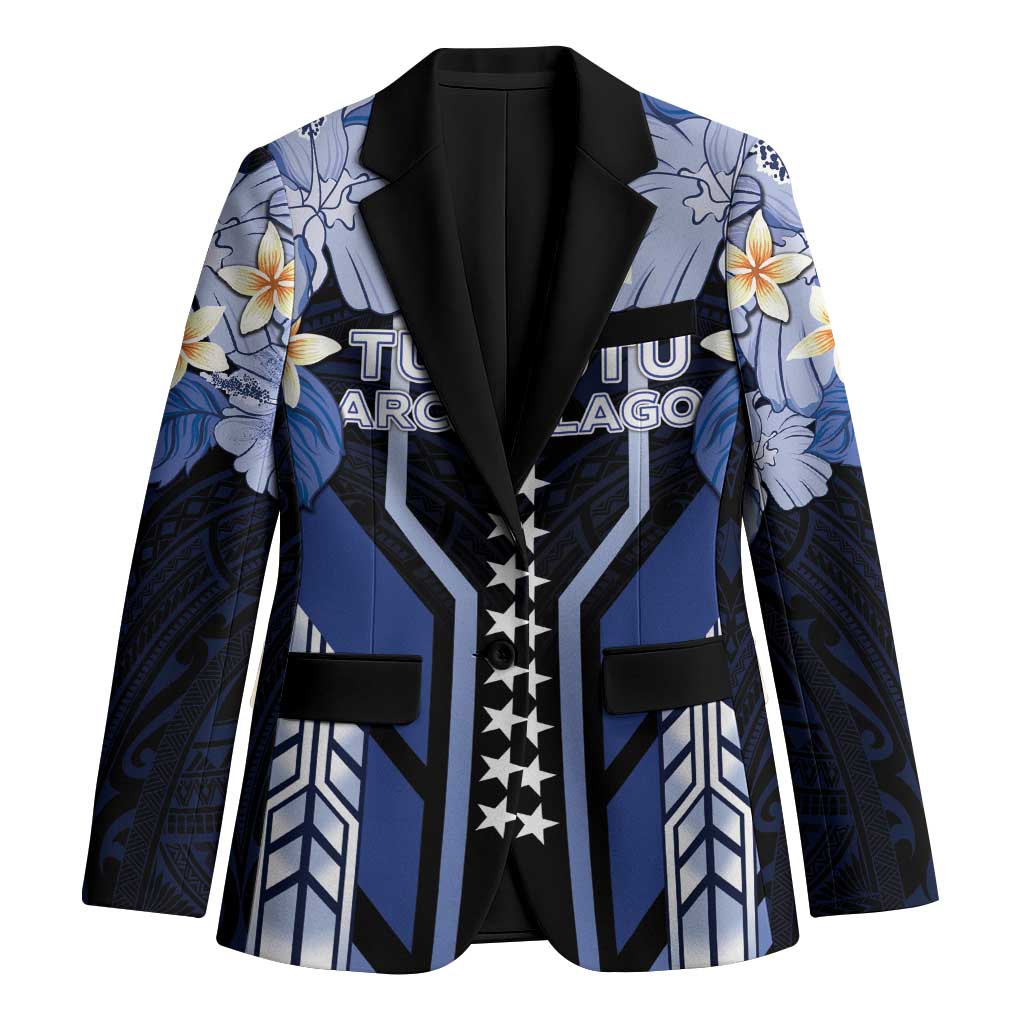 French Polynesia Tuamotu Archipelago Blazer Polynesian Pattern Unique Style LT05 Unisex Navy - Polynesian Pride
