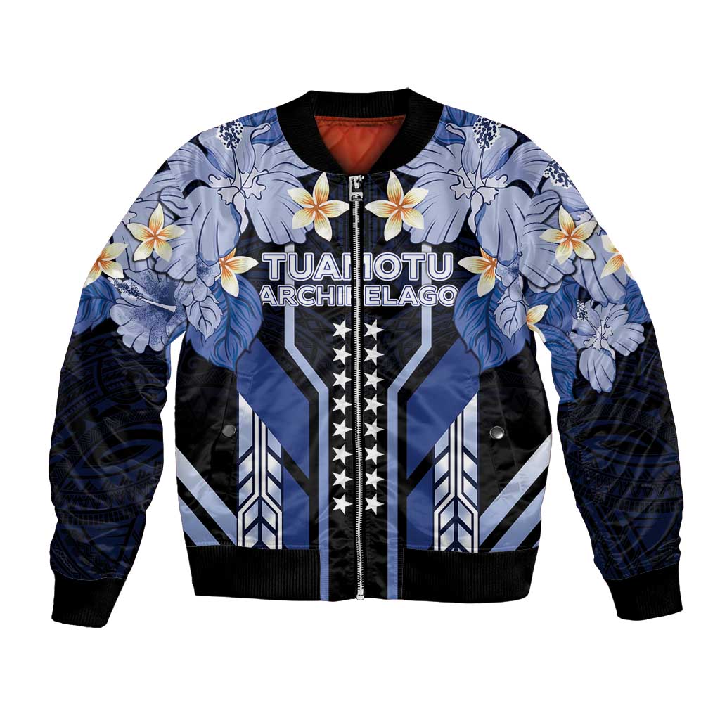 French Polynesia Tuamotu Archipelago Bomber Jacket Polynesian Pattern Unique Style LT05 Unisex Navy - Polynesian Pride