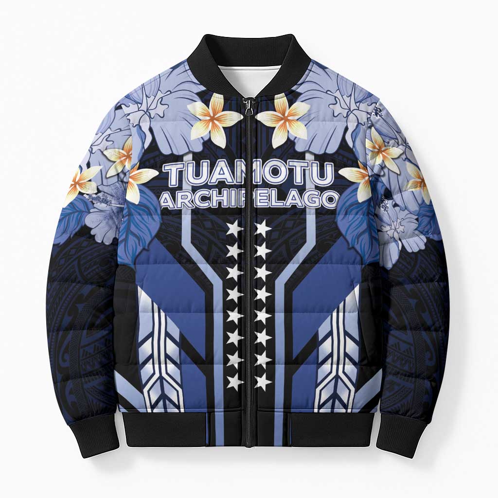 French Polynesia Tuamotu Archipelago Bomber Puffer Jacket Polynesian Pattern Unique Style