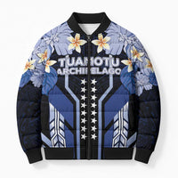 French Polynesia Tuamotu Archipelago Bomber Puffer Jacket Polynesian Pattern Unique Style