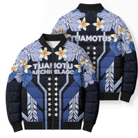 French Polynesia Tuamotu Archipelago Bomber Puffer Jacket Polynesian Pattern Unique Style
