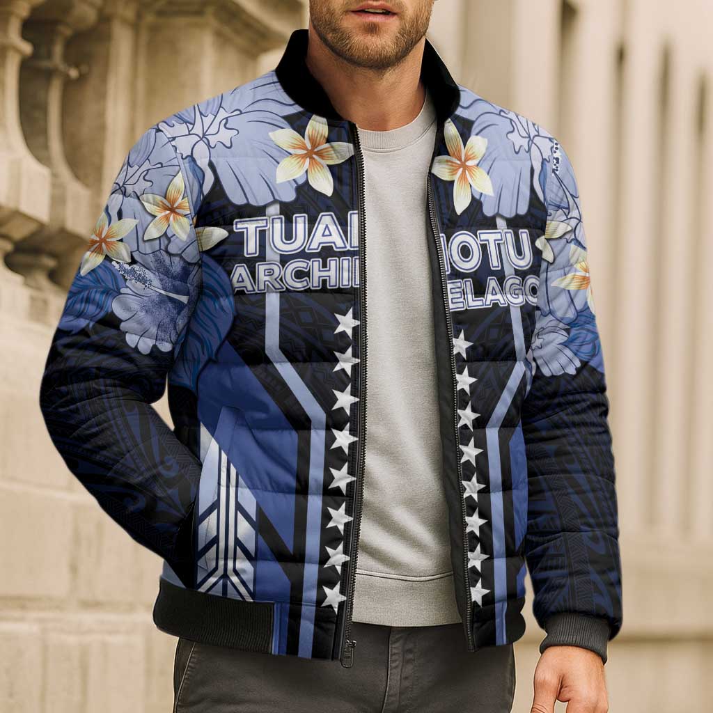 French Polynesia Tuamotu Archipelago Bomber Puffer Jacket Polynesian Pattern Unique Style
