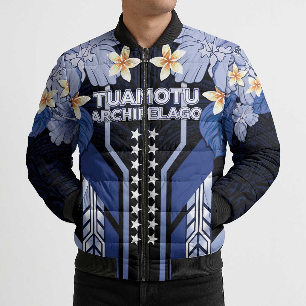 French Polynesia Tuamotu Archipelago Bomber Puffer Jacket Polynesian Pattern Unique Style