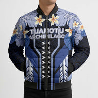 French Polynesia Tuamotu Archipelago Bomber Puffer Jacket Polynesian Pattern Unique Style