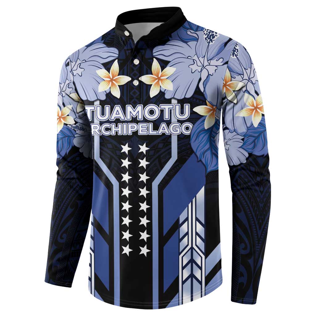 French Polynesia Tuamotu Archipelago Button Sweatshirt Polynesian Pattern Unique Style LT05 - Polynesian Pride