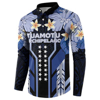 French Polynesia Tuamotu Archipelago Button Sweatshirt Polynesian Pattern Unique Style LT05 - Polynesian Pride