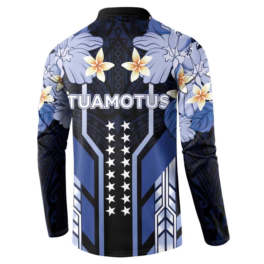 French Polynesia Tuamotu Archipelago Button Sweatshirt Polynesian Pattern Unique Style LT05 - Polynesian Pride
