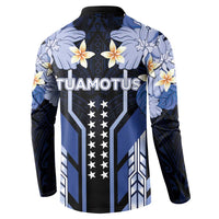 French Polynesia Tuamotu Archipelago Button Sweatshirt Polynesian Pattern Unique Style LT05 - Polynesian Pride