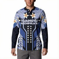 French Polynesia Tuamotu Archipelago Button Sweatshirt Polynesian Pattern Unique Style LT05 - Polynesian Pride