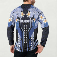 French Polynesia Tuamotu Archipelago Button Sweatshirt Polynesian Pattern Unique Style LT05 - Polynesian Pride