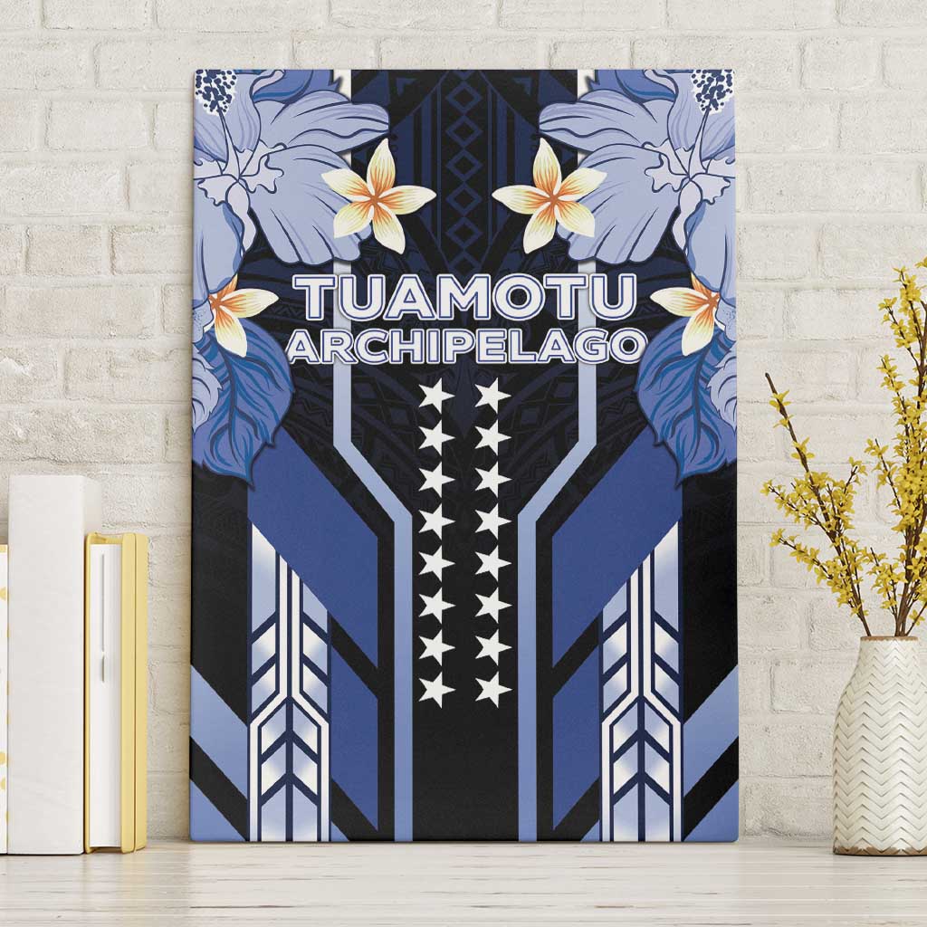 French Polynesia Tuamotu Archipelago Canvas Wall Art Polynesian Pattern Unique Style LT05 Without Frame Navy - Polynesian Pride